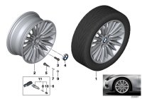 36116882704-Hub, reflex silver