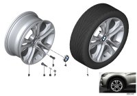36116862886-Hub, reflex silver