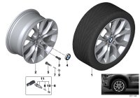 36116853953-Hub, reflex silver