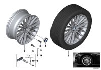 36116796241-Rim, light alloy disc reflex-silber