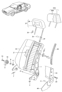 191881921A36U-Boot set (gray), headrest