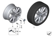 36116853952-Hub, reflex silver