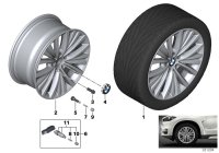 36116883124-Hub, reflex silver
