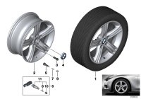 36116796242-Rim, light alloy disc reflex-silber