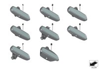 51169224345-Inside mirror EC/LED indicator/GTO