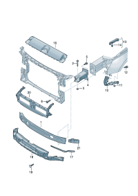 8W6807081B-Plate, bumper D-28.08.2017