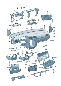 18D858418C-Garnish, instrument panel
