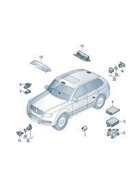 7L0919283F-Controlunit, parking Connector