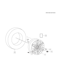 84601941-Wheel (wheel-20x8.0j aluminum 50MM O/S 120X6XM14 B/C)