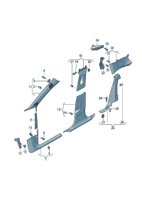 81D867233DT4-Garnish, a pillar (ti gray)