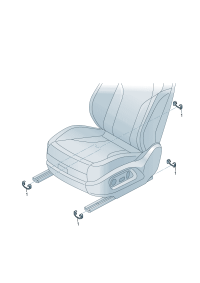 81G881347-Guide rail Cover  For seats: