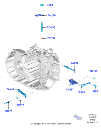 DT4P7F337AA-Gasket, LINCOLN CONTINENTAL D544