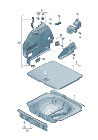 81D863423-Bracket, luggage mat