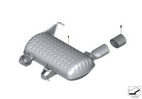 18100398920-Muffler, sports car rear