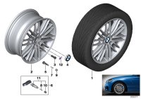 36117846782-Ornament silver 2-disc rim