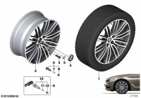 36117856925-Black standard paint, disc rim light metal ink