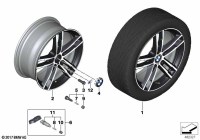 36118074185-Black standard paint, disc rim light metal ink