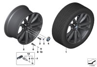 36118064894-Black standard paint, disc rim light metal ink