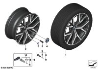 36118747234-Black standard paint, disc rim light metal ink