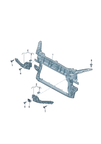 81D805594B-Bracket, frt w/water Bracket, cooler