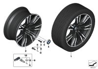 36117857077-Black standard paint, disc rim light metal ink