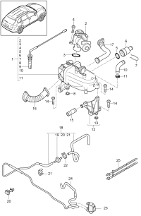 95811105100-Valve, exhaust return pipe Deprecated parts
