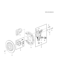 13544844-Hub (w/bearing) (120X5 non-driven front drive) (incl 10) (6.307)
