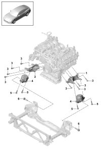 9A719930710-Engine mounting No longer use parts here