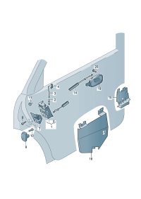 8E0839015AA-Door locking Switch assy-contact
