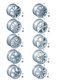 8W0601025BF-Wheel rim-aluminium alloy  Colour code: