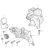 95811031621-Pump, high pressure Match only: Fuel pipe set   Deprecated parts   955.110.0301 05