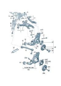 4K0501611A-WHEEL BEARING WITH HUB/GOLF