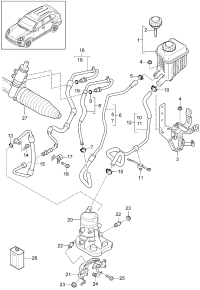 95831489105-Pipe, return Gear box Junction