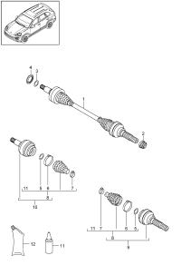 95833202430-Shaft, half swing