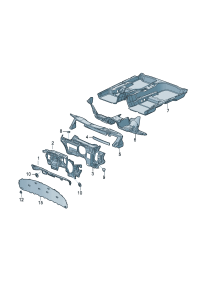 5M0863993B-Damper, drain channel Cooperate as needed: