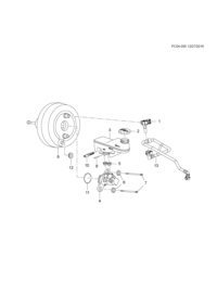 84439945-Pipe, parking brake booster vacuum