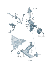 5Q0407151J-Track control arm lh & rh