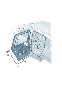 3ED839249-LINK-CHECK,REAR DOOR