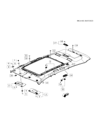 84905472-Garnish, roof (incl 11)