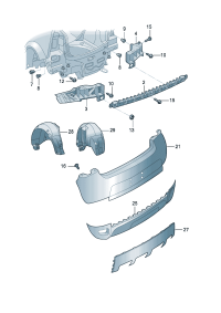 5JD807376A-GUIDE PIECE/RH/ VW / PASSAT