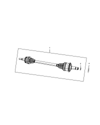53010748AA-SHAFT AXLE HALF