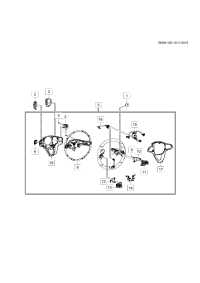 84831189-Cover, steering wheel airbag service hole