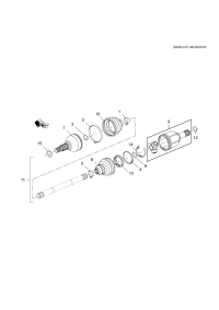 84282542-Kit, front wheel drive shaft cv joint boot repair (including 5, 1,2) (outer boot 3,10)