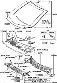 5570148130-PANEL SUB-ASSY, COWL TOP, OUTER
