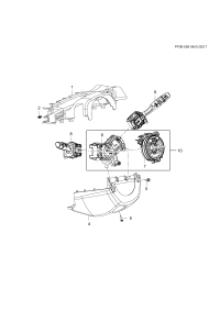 39155733-Lid & BTM, in. steering column upper (inc.2)
