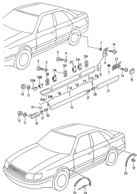 4A0853806A-CLIP,SIDE MOULDING