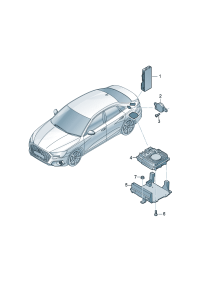 5Q0959107AB-Control unit, for rear hatch cover