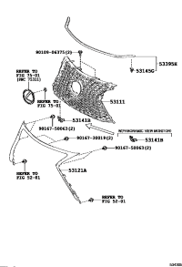 5314278030-GARNISH, RADIATOR GRILLE, NO.1