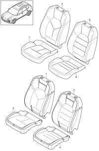 95852137201-Foam set Cushion Belt heater   D-MJ 2014
