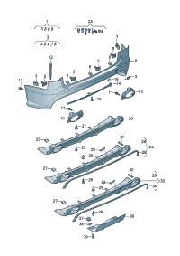 4G9807067AB-Plate, bumper D-MJ 2015
